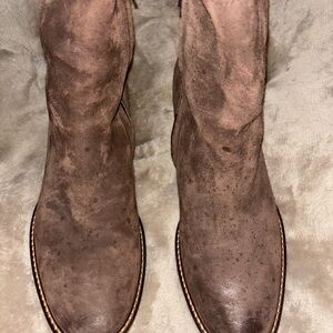 Paul Green Womens Chocolate Suede Boots